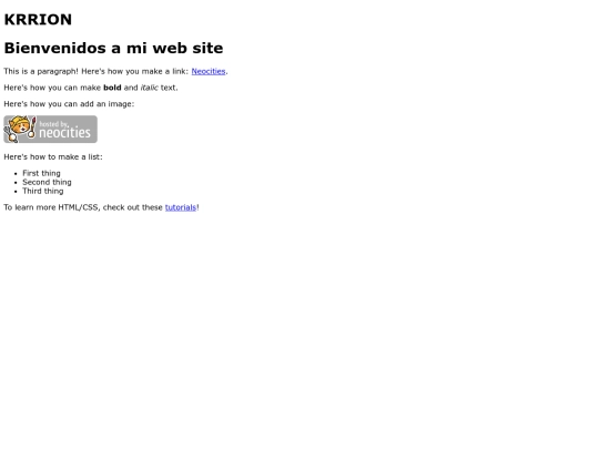 index screenshot