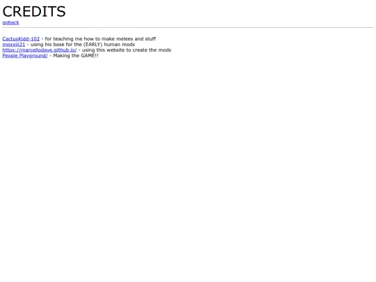 Credits screenshot