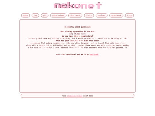 faq screenshot