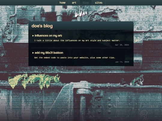 blog screenshot