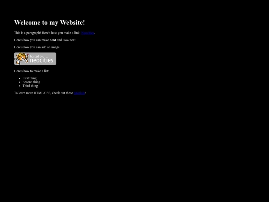 menu screenshot