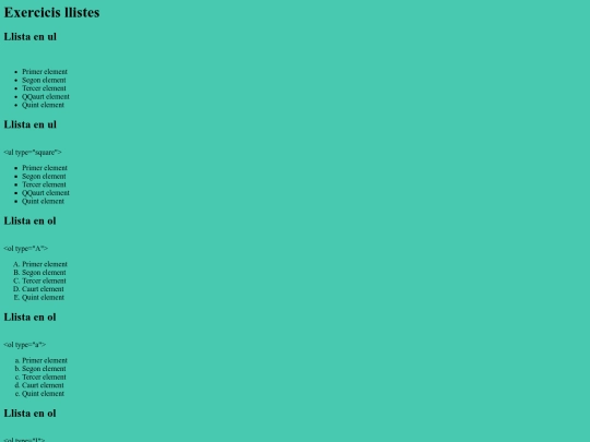 llistes screenshot