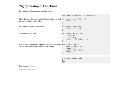 functions screenshot