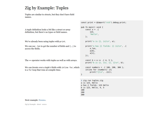 tuples screenshot