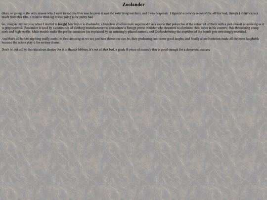 zoolander screenshot