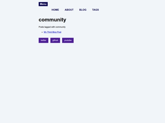 tags/community screenshot