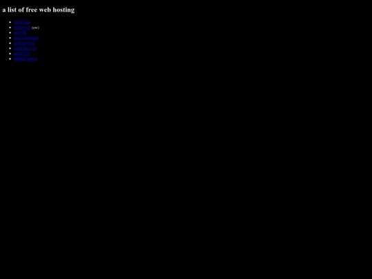 freehosting screenshot