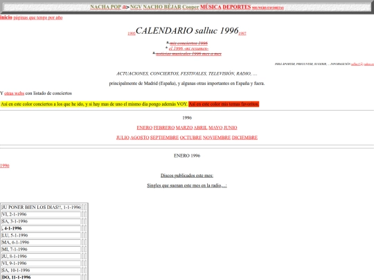 salluc/calendario1996 screenshot
