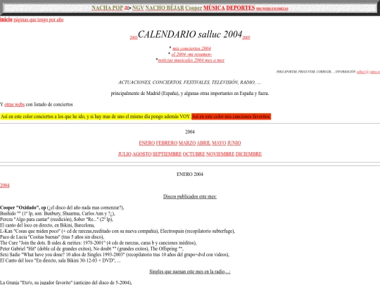 salluc/calendario2004 screenshot