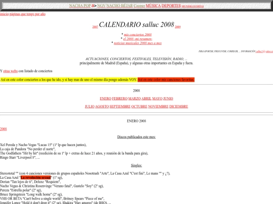 salluc/calendario2008 screenshot