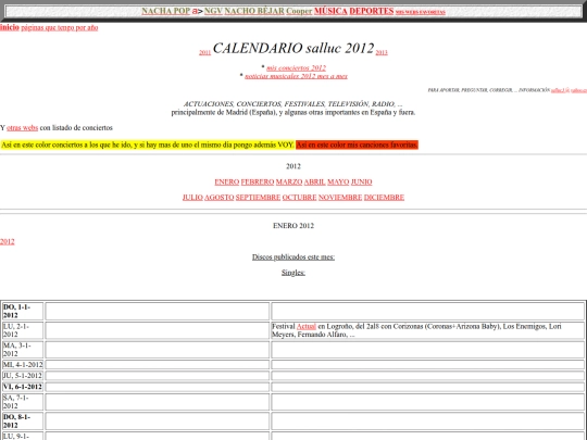 salluc/calendario2012 screenshot