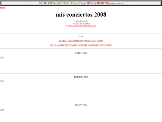 salluc/misconciertos2008 screenshot