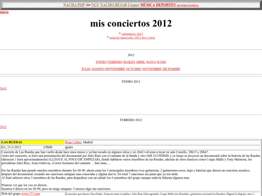 salluc/misconciertos2012 screenshot