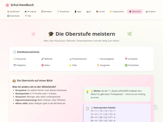 oberstufe screenshot