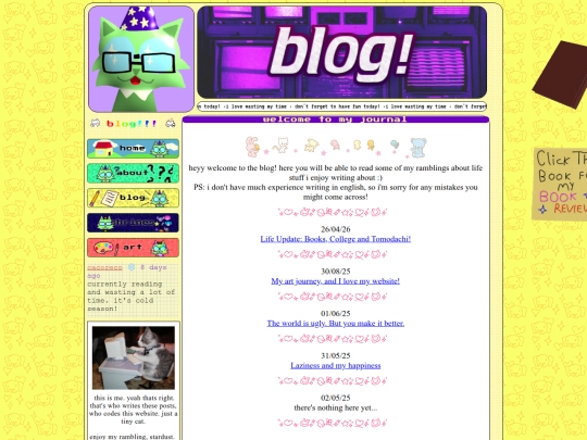 blog screenshot