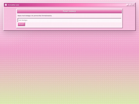 test/formatowanie screenshot