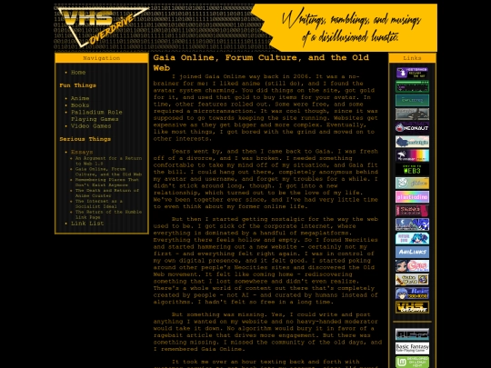 essays/forumculture screenshot