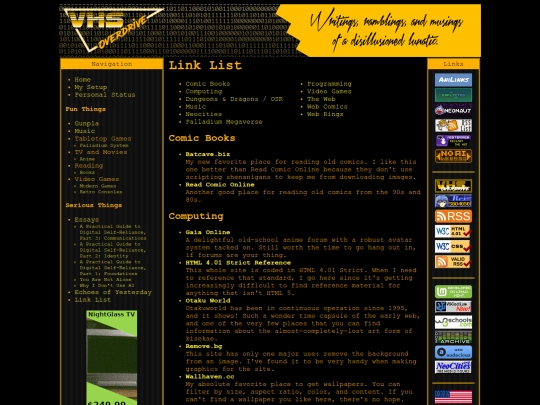 links screenshot