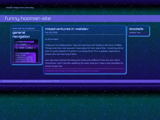 blog/webdeving screenshot