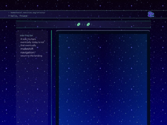 infinity screenshot