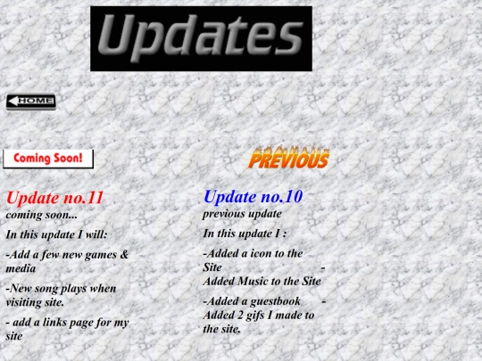 Updates screenshot