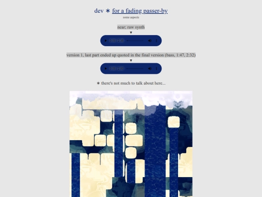 dev/for_a_fading_passer-by screenshot