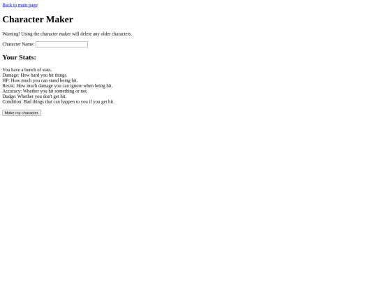 text_game/charmaker screenshot