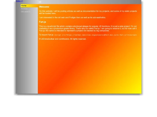 index screenshot