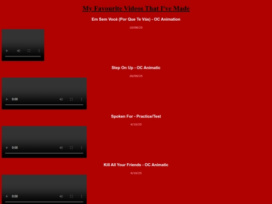 MyFavouriteVideos screenshot