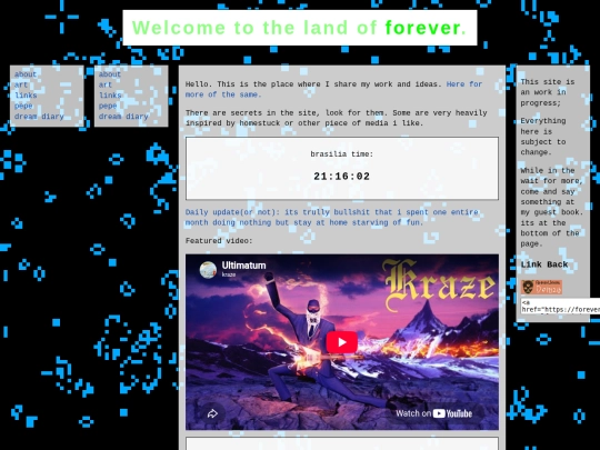 Testingpage screenshot