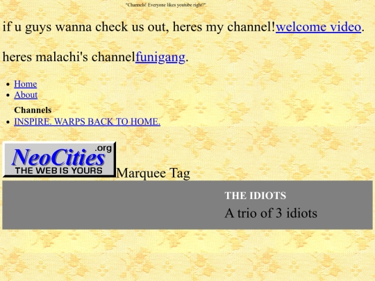 channels screenshot
