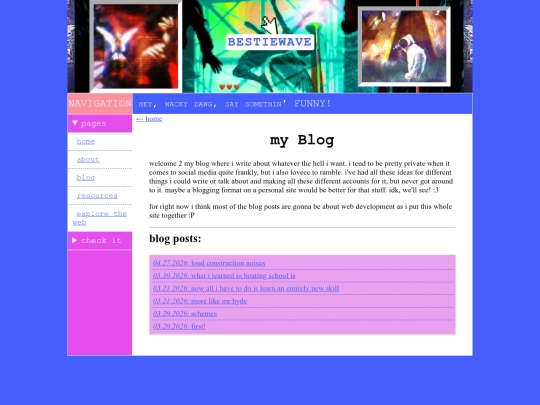 blog screenshot