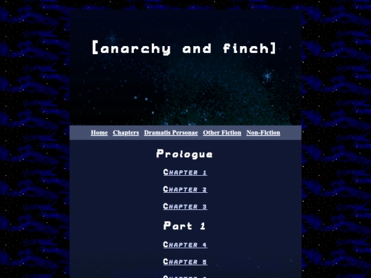 anarchy and finch (rewritten)/chapters screenshot