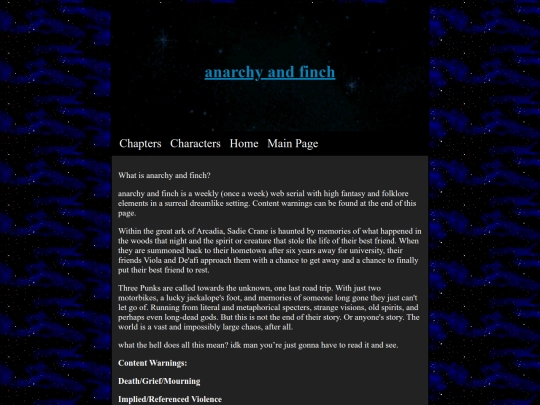 anarchyandfinch screenshot