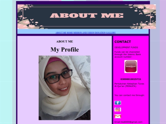 aboutme screenshot