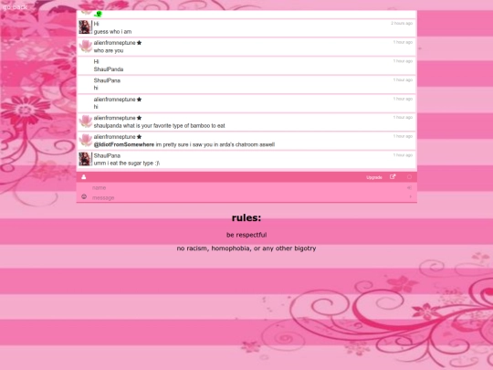 neocities/chatroom screenshot