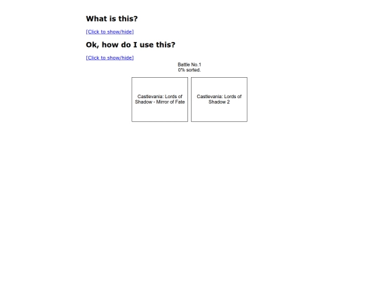 sort/cvsort screenshot