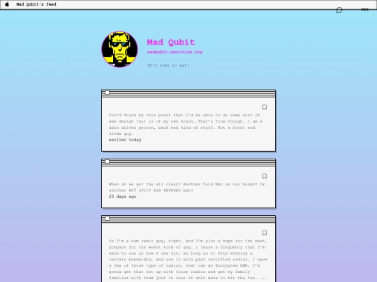 feed/posts screenshot