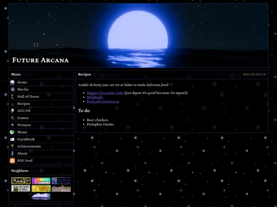 recipes screenshot