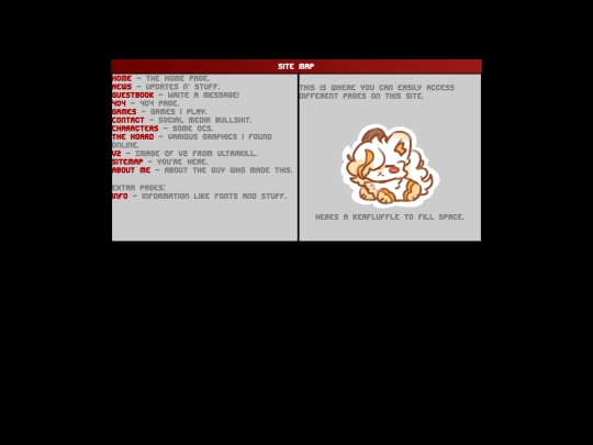 sitemap screenshot