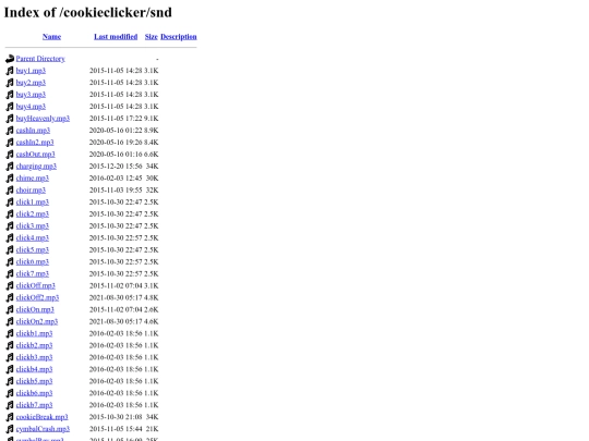 Cookie clicker/snd screenshot