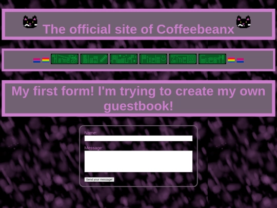 guestbook screenshot