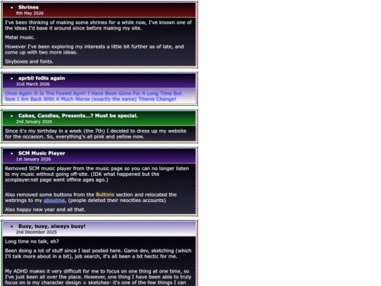 posts screenshot