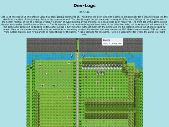 Devlog screenshot
