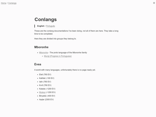 en/Conlangs screenshot