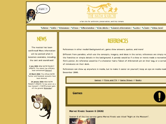 references screenshot