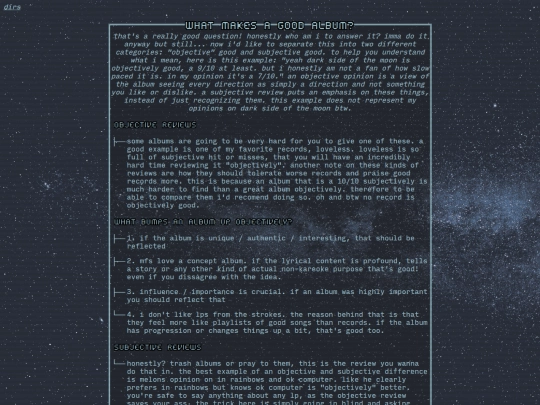 albumCriteria screenshot