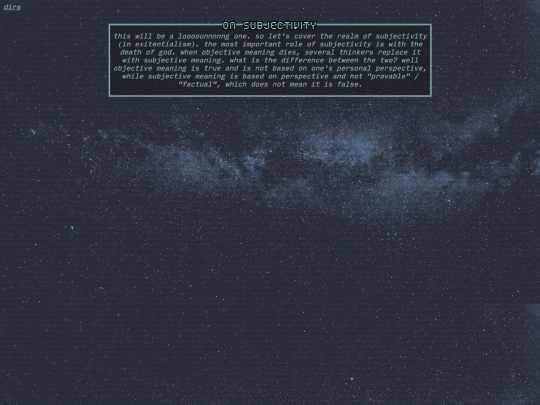 onSubjectivity screenshot