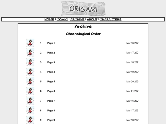 Origami/archive screenshot