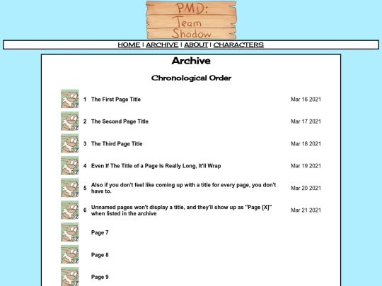 PMD Team Shadow/archive screenshot
